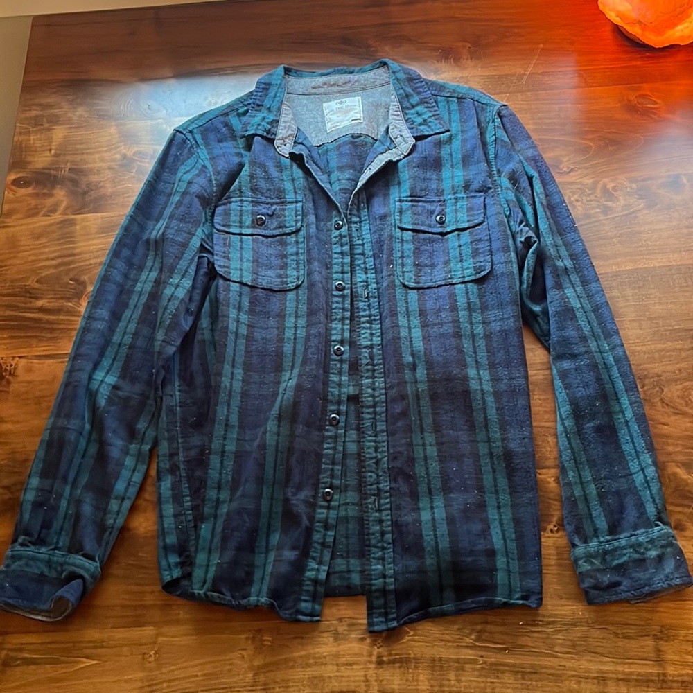 On The Byas Large flannel button down